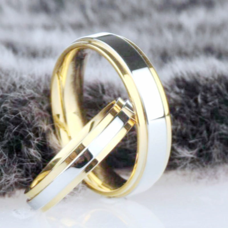 Herren Ring mit modernem, zweifarbigen Design Shop Nory