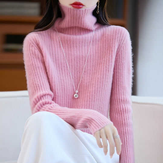 Damen Schlanker Feinstrick-Rollkragenpullover mit feiner Rippenstruktur und kaschmirähnlicher Haptik Shop Nory