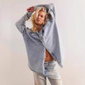 Damen Oversized Denim Hemd