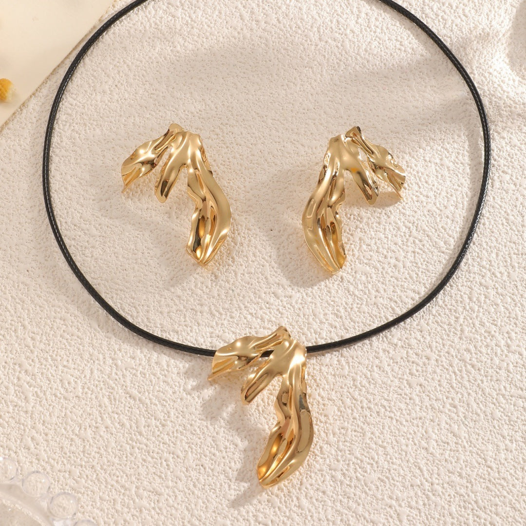 Damen Schmuckset mit elegantem, skulpturalem Design Shop Nory