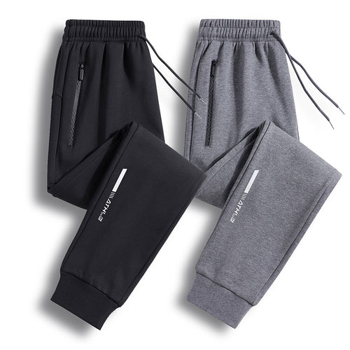 Herren Sportive Jogginghose mit Reißverschlusstasche, Kordelzug und elastischen Bündchen Shop Nory