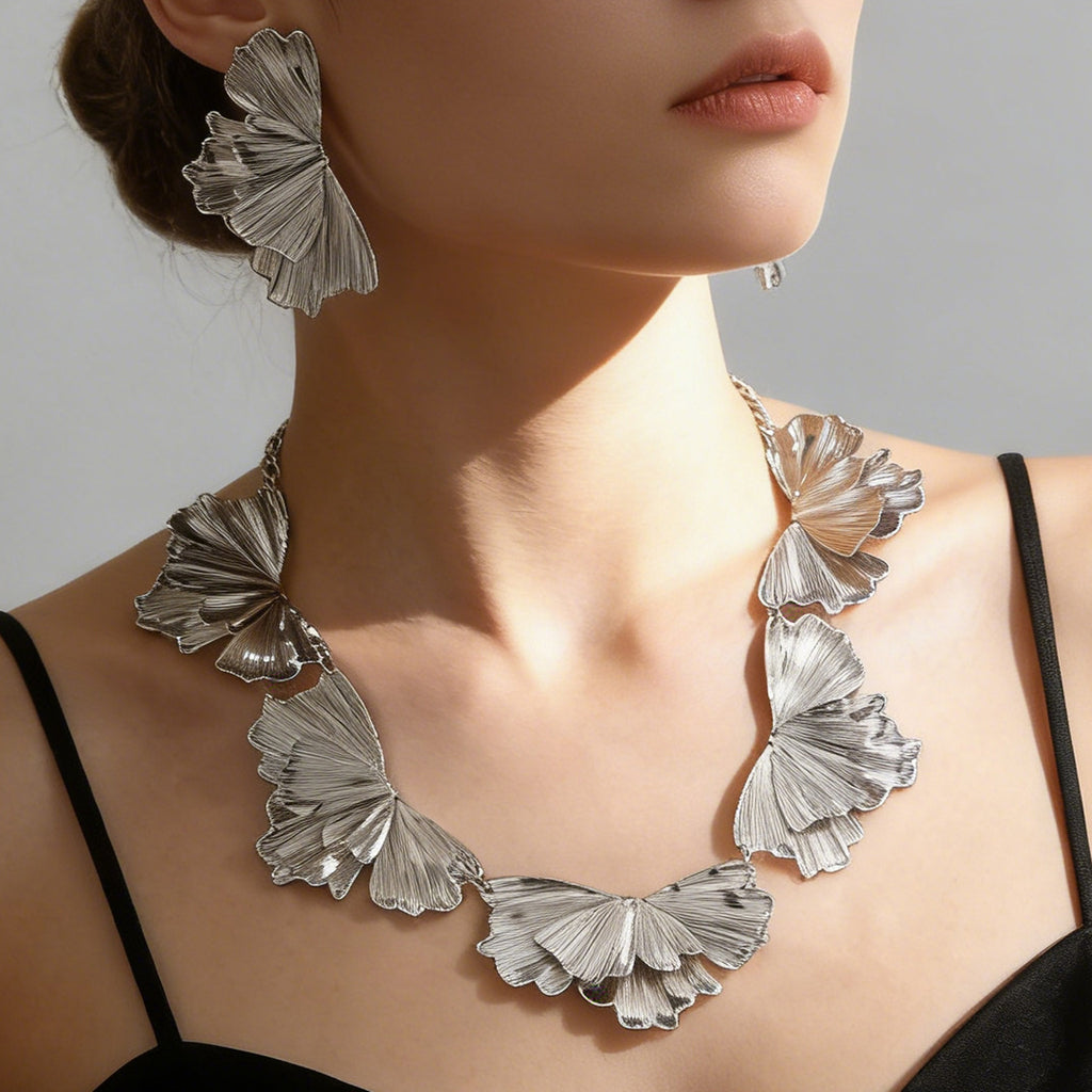 Damen Schmuckset mit floralen Elementen Shop Nory