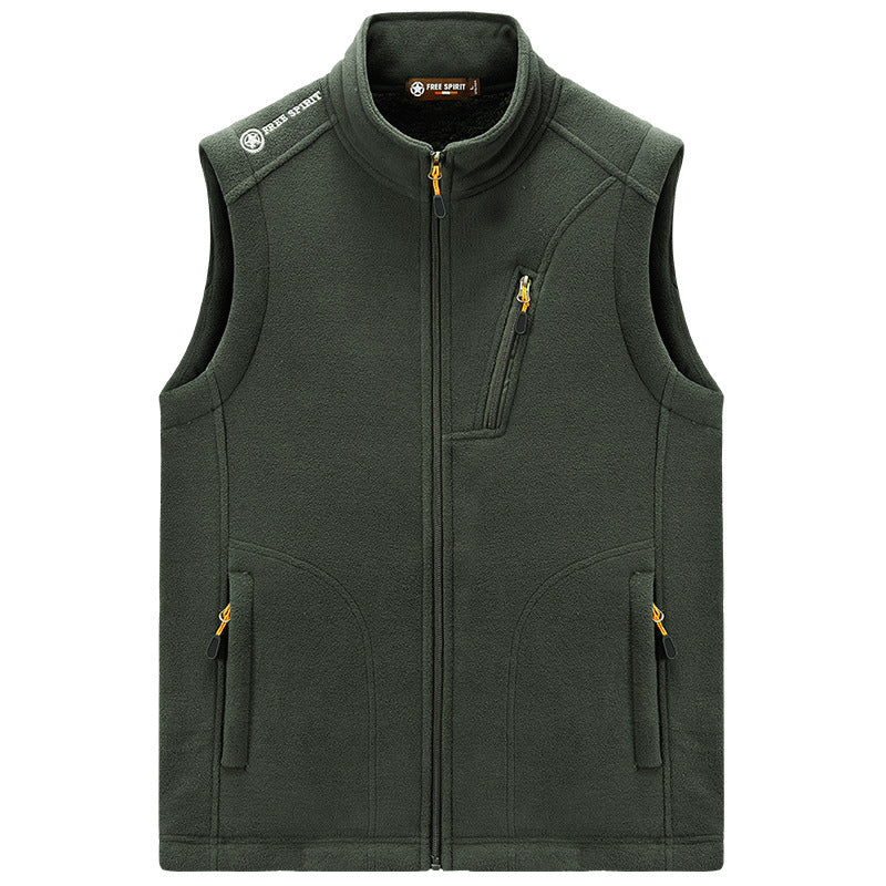 Herren Fleece-Thermoweste mit Organizer-Brusttasche und windhemmender Struktur Shop Nory