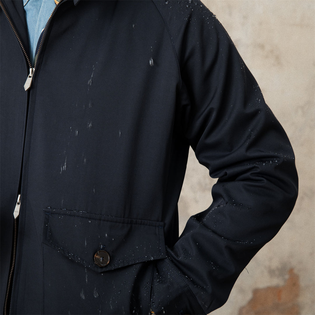 Herren Kurzblouson mit Cordkragen, Pattentaschen und Reißverschluss Shop Nory