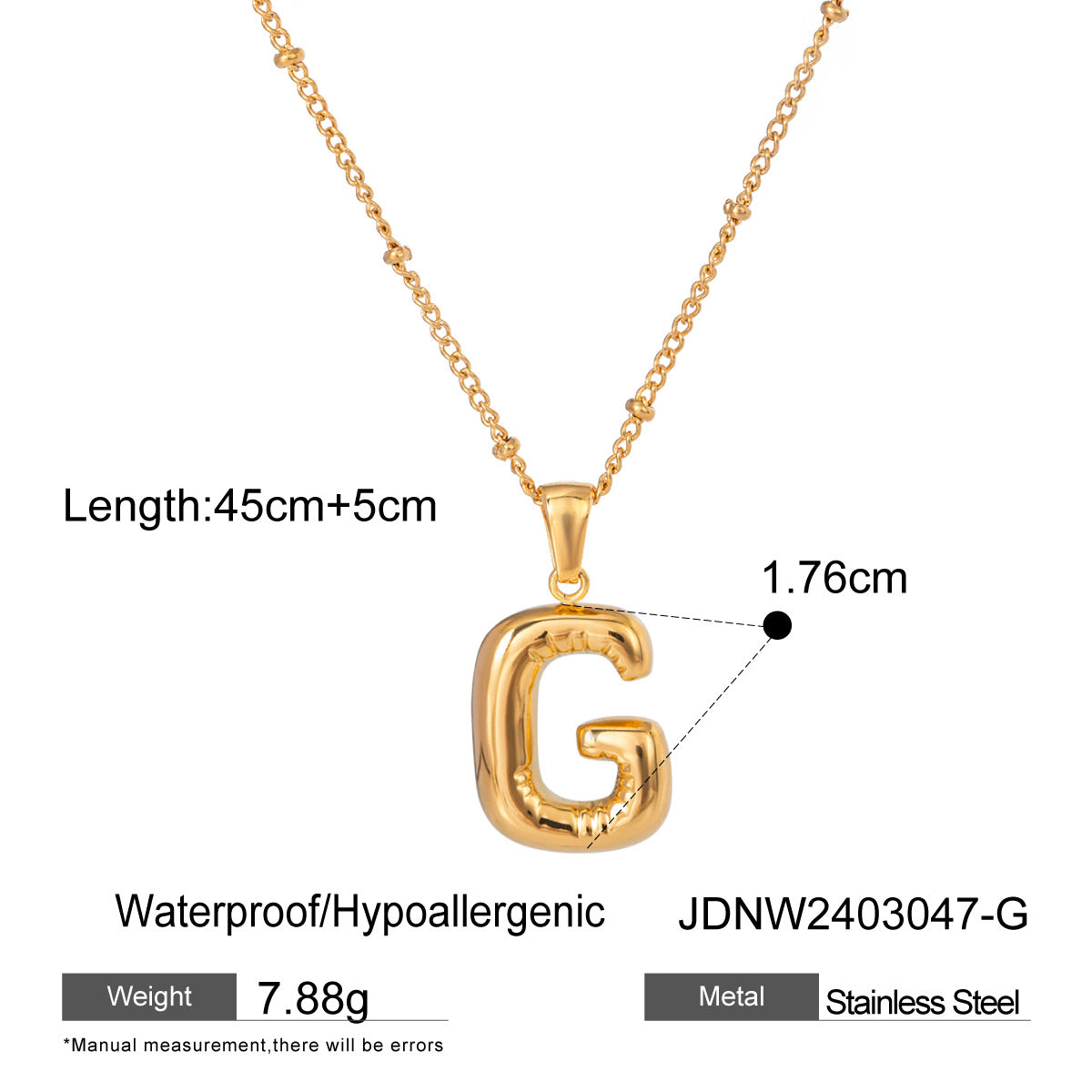 Damen Halskette mit persönlichem Z-Anhänger aus hochwertigem Edelstahl Shop Nory