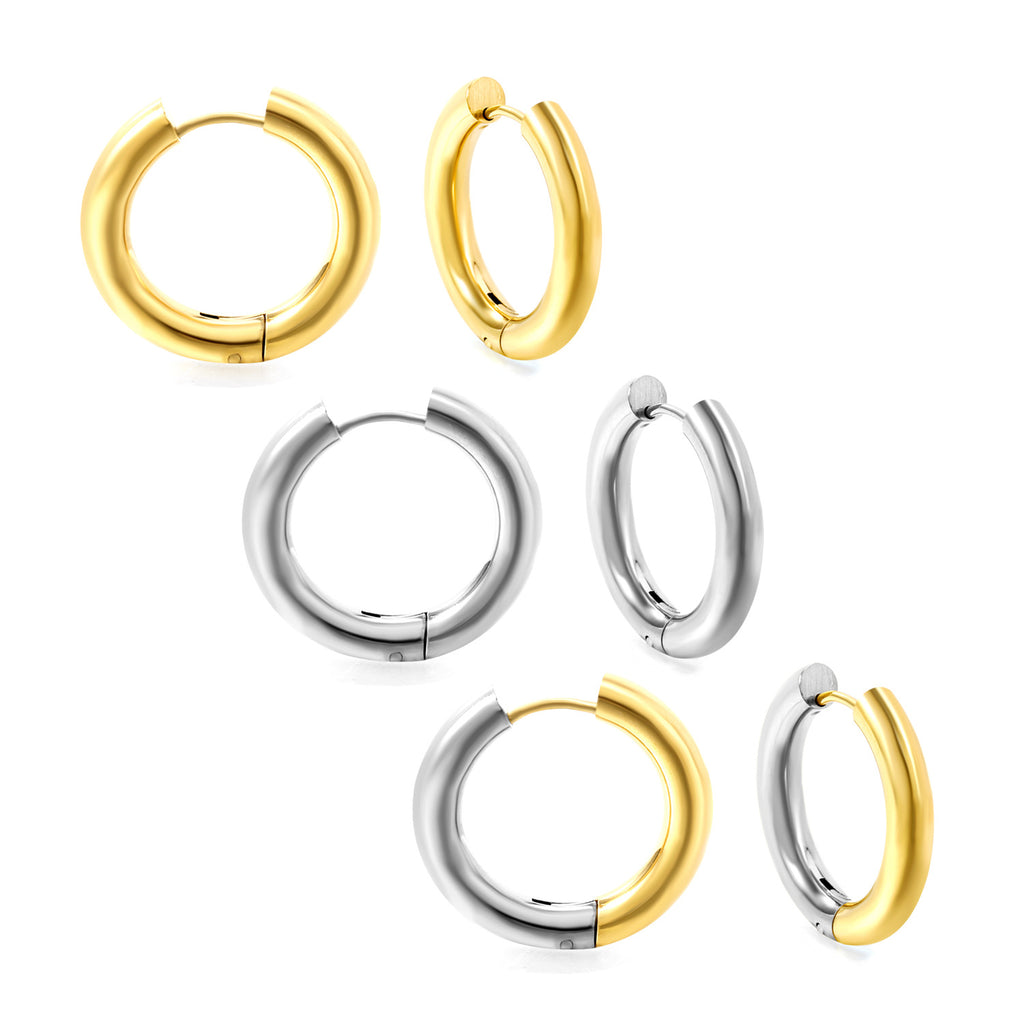 Damen Edle Creolen mit modernem Design Shop Nory