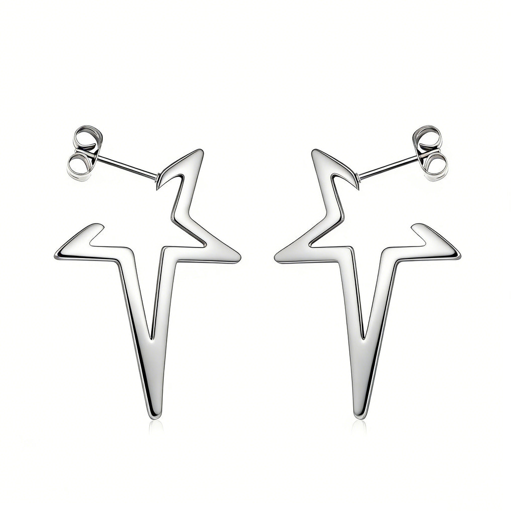 Damen Hängende Ohrringe aus hochwertigem Edelstahl mit eleganter ovaler Form Shop Nory