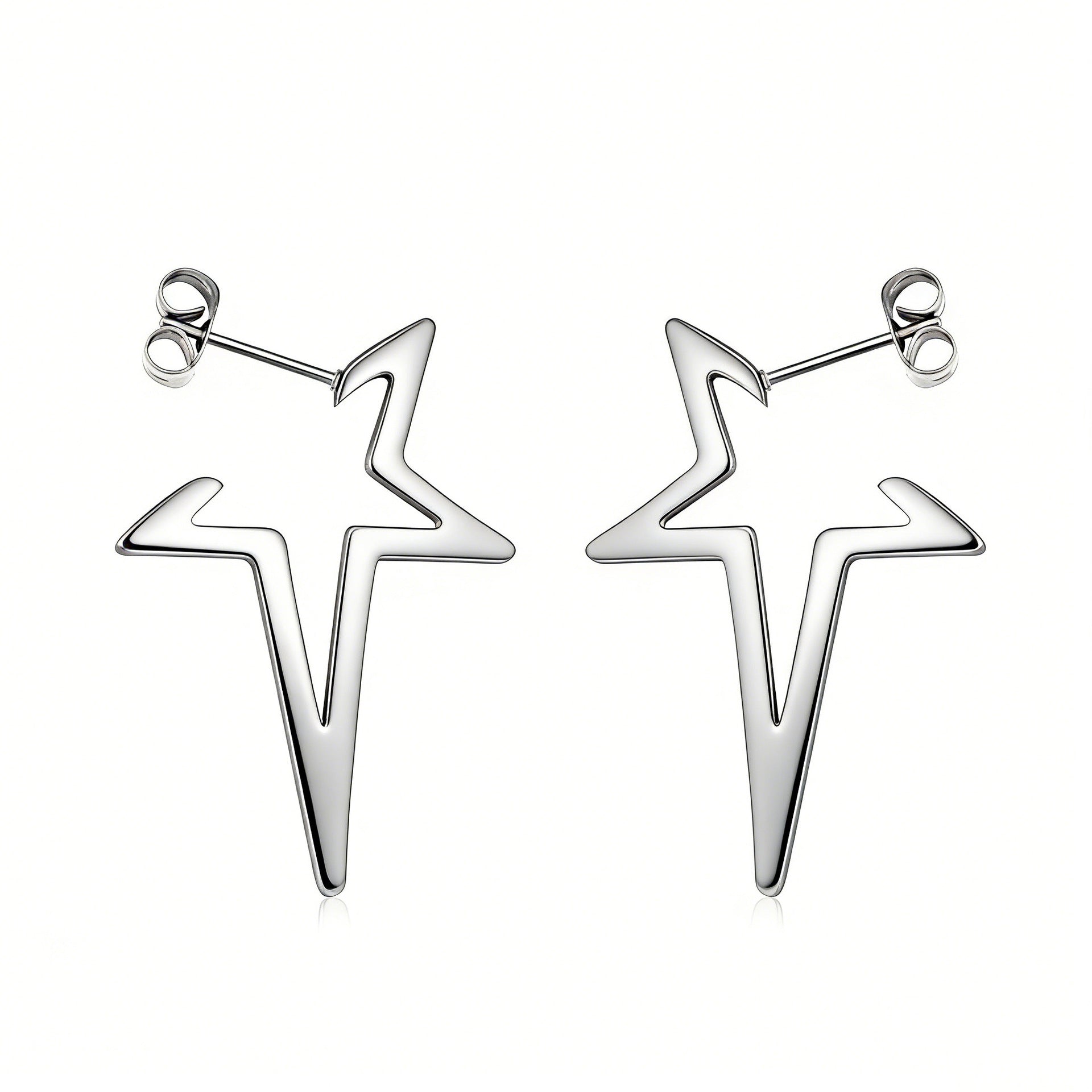 Damen Hängende Ohrringe aus hochwertigem Edelstahl mit eleganter ovaler Form Shop Nory