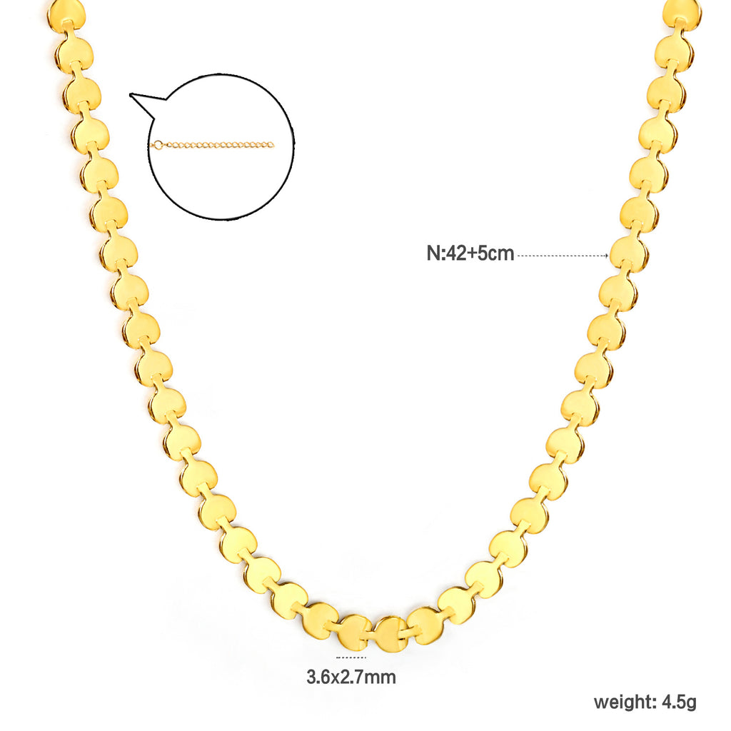 Damen Edelstahl Halskette mit elegantem Schlangenmuster Shop Nory