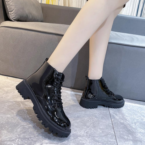 Damen Plateau-Schnürstiefelette mit robuster Profilsohle Shop Nory