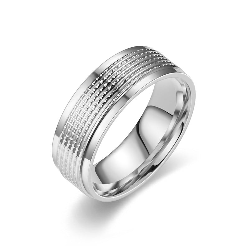 Herren Ring mit modernem, strukturiertem Oberflächendesign Shop Nory