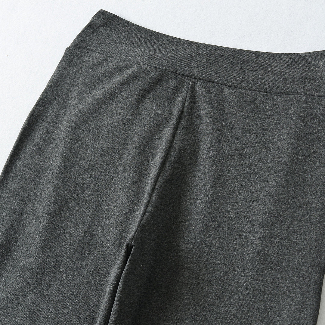 Damen Weite Jersey-Loungehose mit Umschlagbund und Tunnelzug Shop Nory