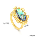 Damen Ring mit kunstvollem Muscheldesign und hochwertigem Innenstein Shop Nory