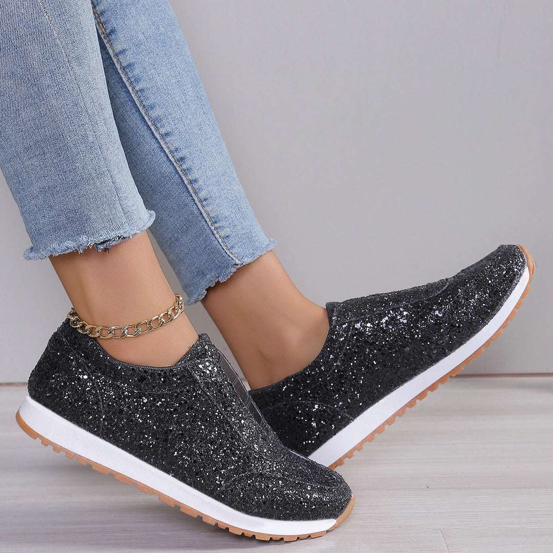 Damen Glitzernde Slip-On Sneakers