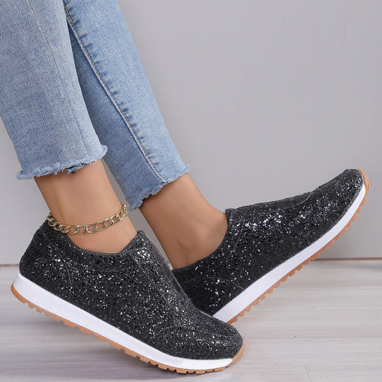 Damen Glitzernde Slip-On Sneakers