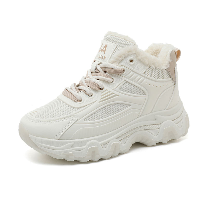 Damen High-Top Sneaker mit isolierendem Innenfutter und rutschfester Sohle Shopnory