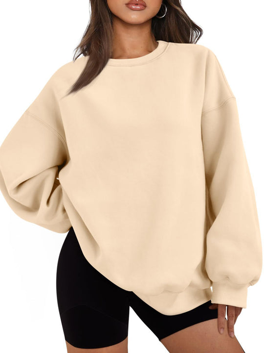 Damen nan Boxy-Crewneck-Sweat mit extraweiter Passform, Raglanärmeln und weichem Fleece-Innenfutter Shop Nory
