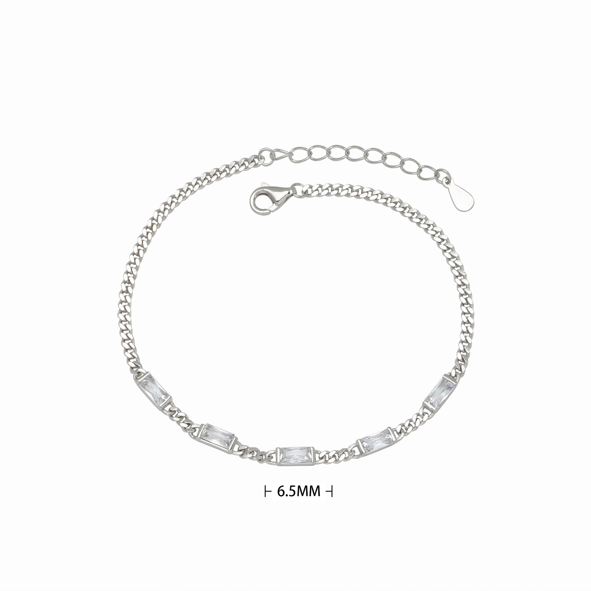 Damen Halskette mit stilvollen grünen Zirkonsteinen in hochwertigem 925 Sterling Silber Shop Nory