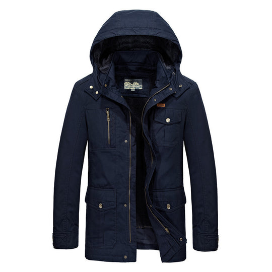 Herren Feldparka mit Teddyfutter und verstellbarer Kapuze Shop Nory