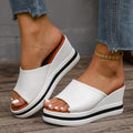 Damen Plattform-Pantoletten mit elegantem Design und offenem Schnitt Shopnory