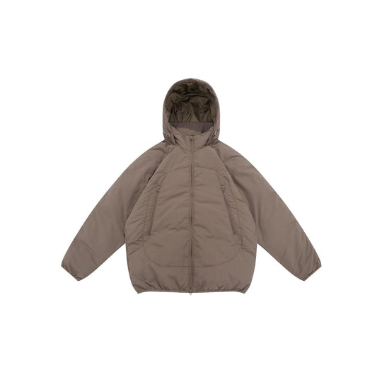 Unisex Voluminöse Kapuzen‑Isolationsjacke im Boxy‑Schnitt mit verdeckten Reißverschlusstaschen Shop Nory