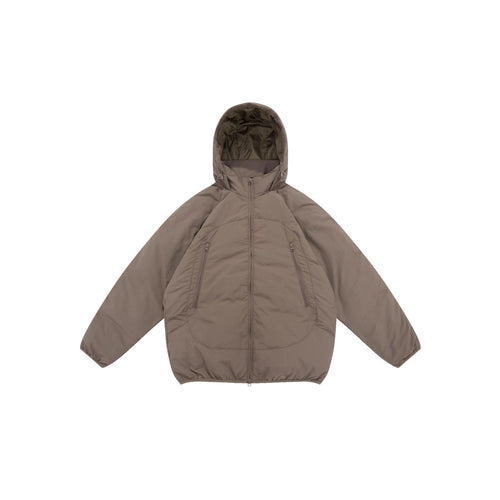 Unisex Voluminöse Kapuzen‑Isolationsjacke im Boxy‑Schnitt mit verdeckten Reißverschlusstaschen Shop Nory