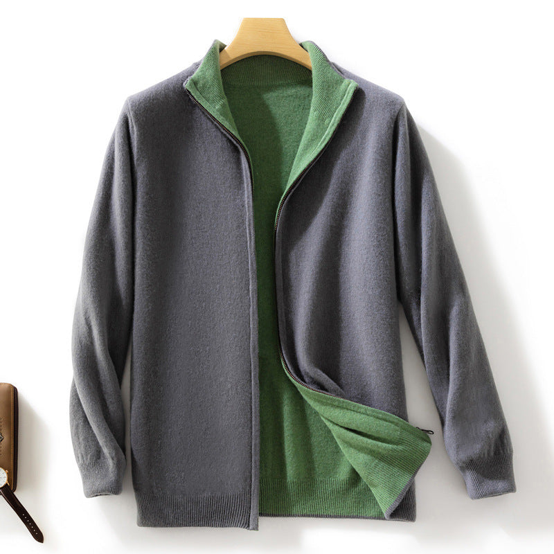 Damen Kurzgeschnittener Zip‑Strickcardigan mit Stehkragen und kaschmirähnlicher Weichheit Shop Nory