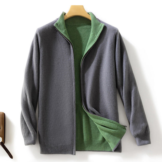 Damen Kurzgeschnittener Zip‑Strickcardigan mit Stehkragen und kaschmirähnlicher Weichheit Shop Nory