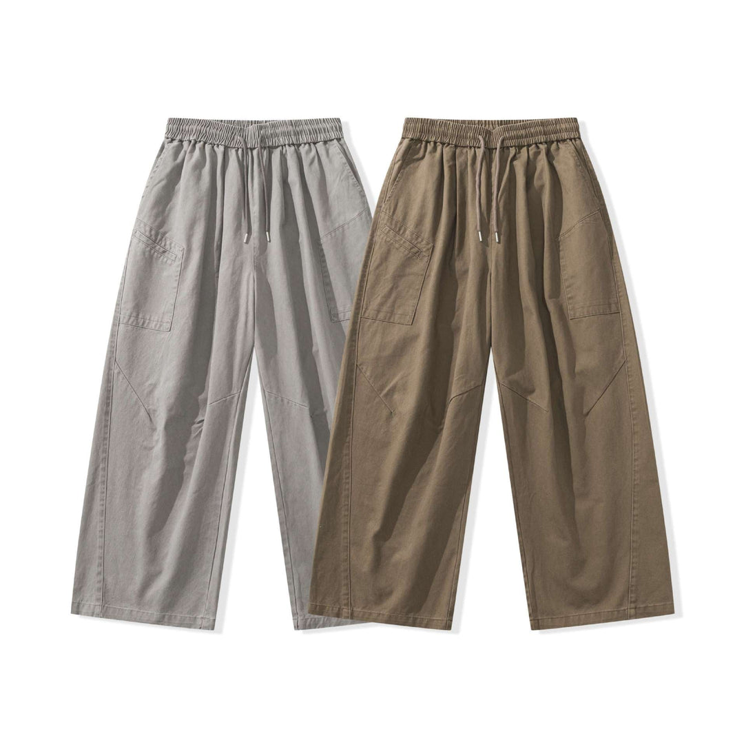 Damen weite Cargo-Hose mit elastischem Bund und Tunnelzug Shop Nory