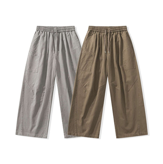 Damen weite Cargo-Hose mit elastischem Bund und Tunnelzug Shop Nory