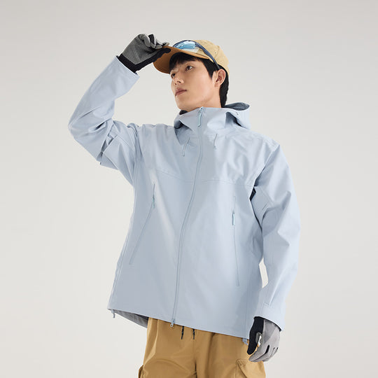 Damen Leichte technische Regenjacke im Oversize-Utility-Schnitt mit verstellbarer Kapuze Shop Nory