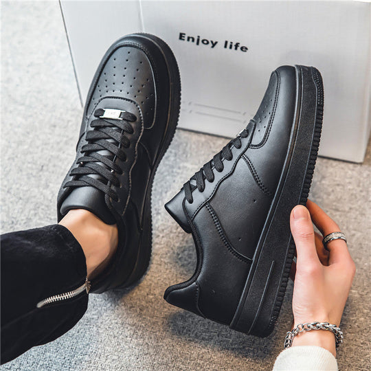 Damen Sportliche Sneakers mit atmungsaktivem Leder und rutschfester Laufsohle