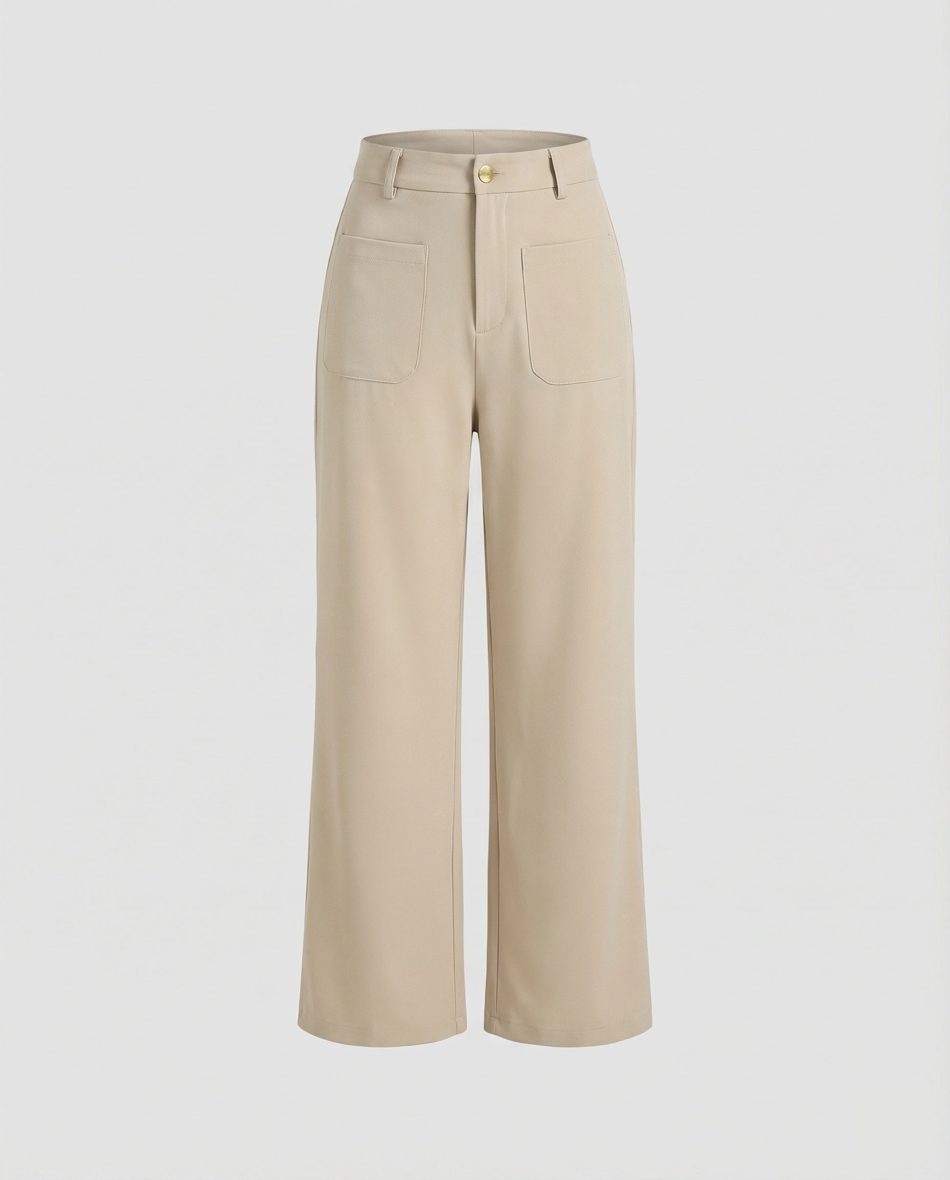 Damen Weite Stoffhose Damen mit Taschen