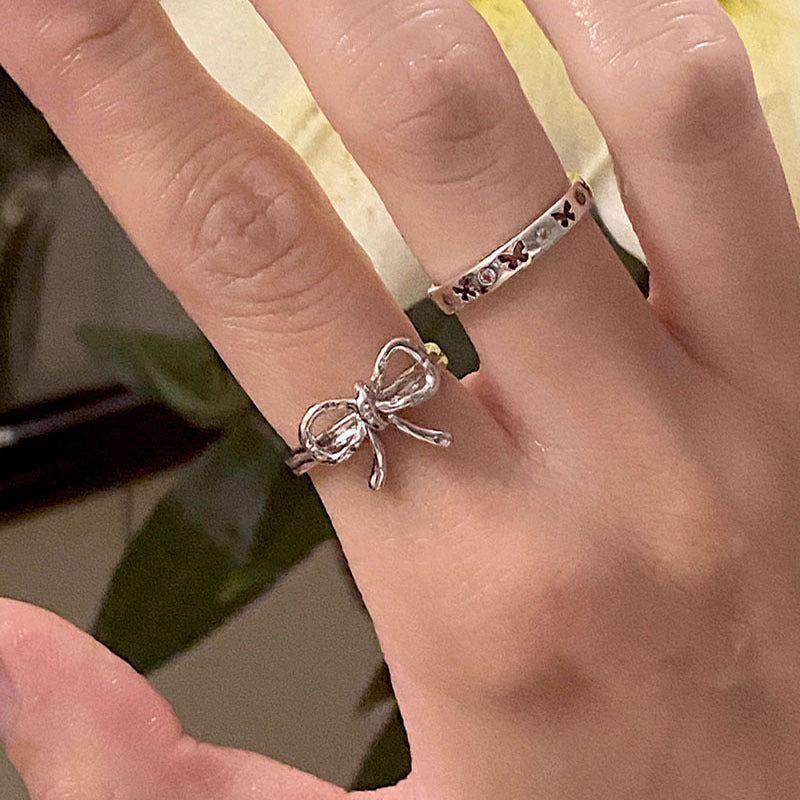 Damen Designer Ring mit elegantem Schleifenmotiv Shop Nory