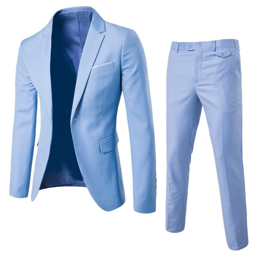 Herren Zweiteiliger Slim-Fit Anzugset mit tailliertem Sakko und schmaler Anzughose Shop Nory