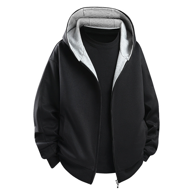 Herren Modische Kapuzenjacke mit hohem Kragen Shop Nory