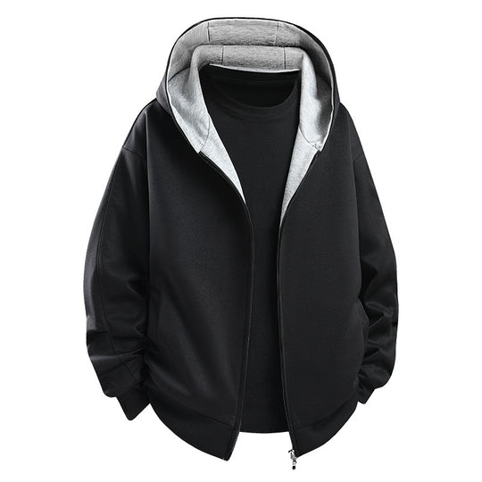 Herren Modische Kapuzenjacke mit hohem Kragen Shop Nory