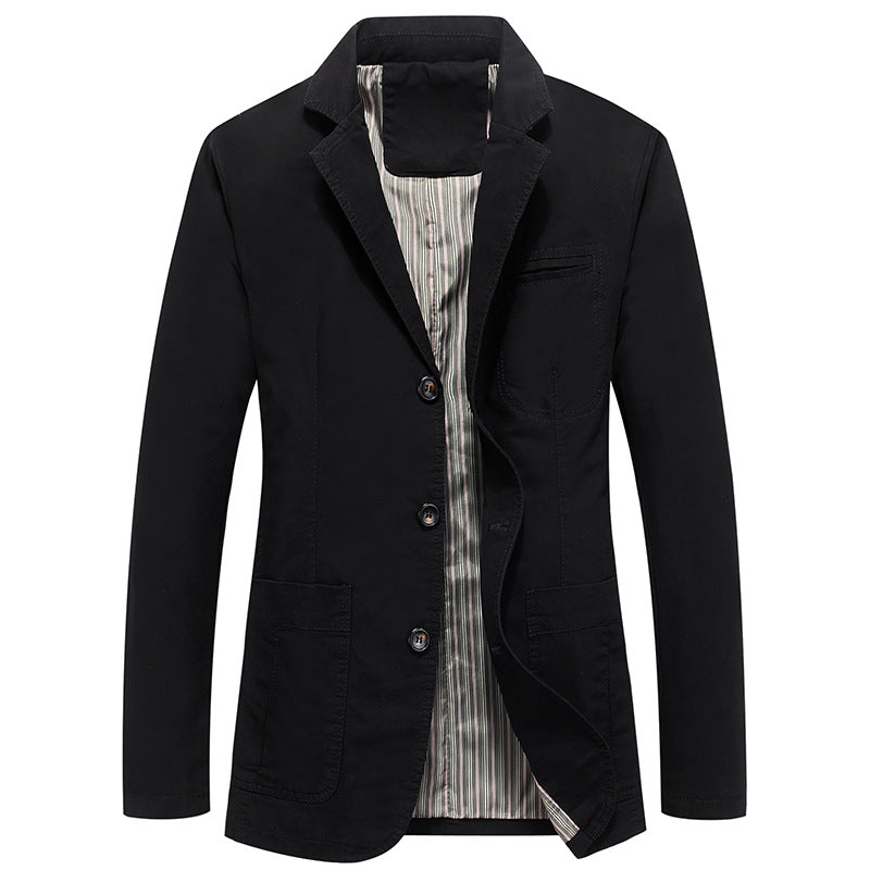 Herren Sakko im Casual-Stil mit Drei-Knopf-Front und aufgesetzten Taschen Shop Nory