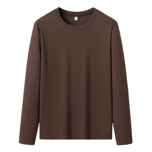Herren Langärmeliges Rundhals-Basicsweatshirt aus weichem Baumwollmix Shop Nory