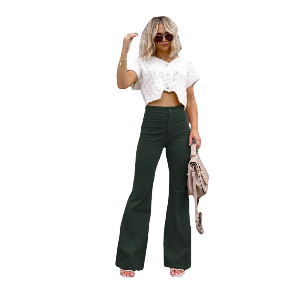 Damen Flared Jeans mit hohem Bund und tailliertem Schnitt