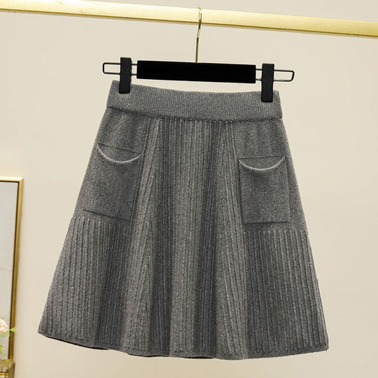 Damen Plissierter Rock mit praktischen Taschen Shop Nory