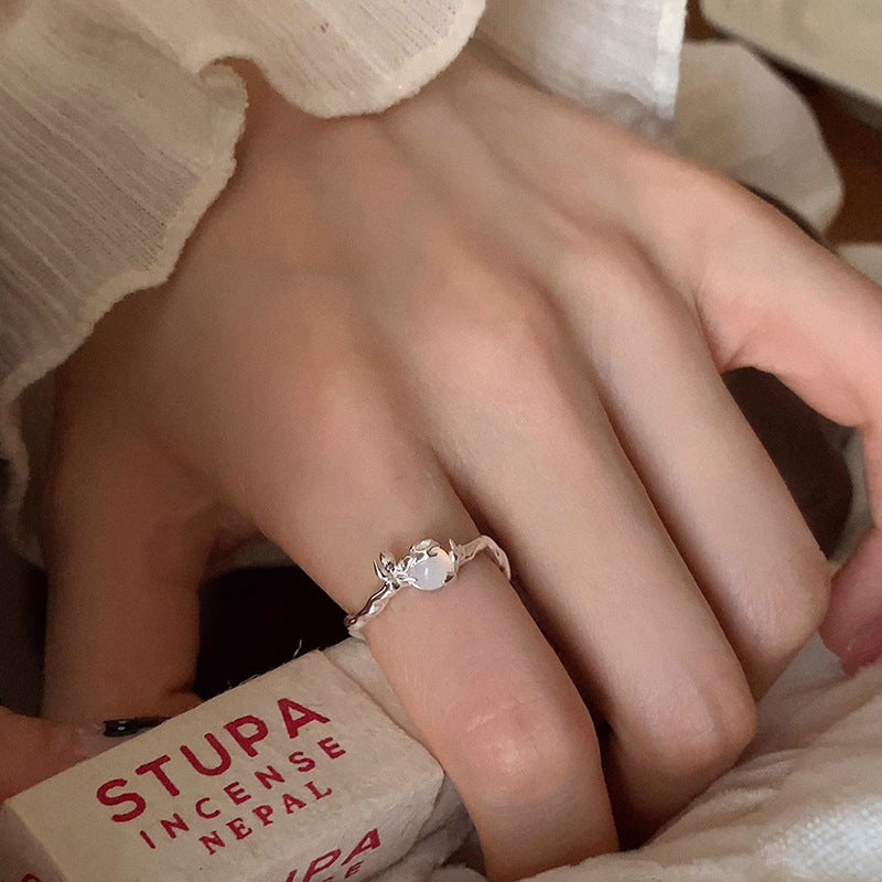 Damenring mit filigranem Design und elegantem Stein Shop Nory