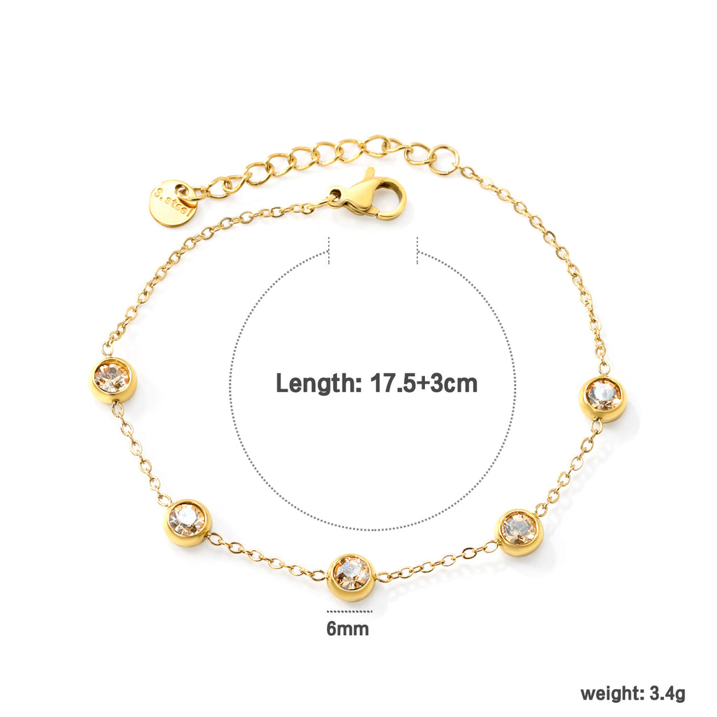 Damen zarte Armbanduhr mit funkelnden Kristallakzenten und eleganter Edelstahl-Beschichtung Shop Nory
