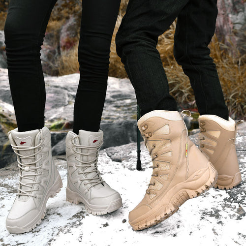 Damen Wasserfeste High-Top Wanderschuhe mit isolierender Innenausstattung