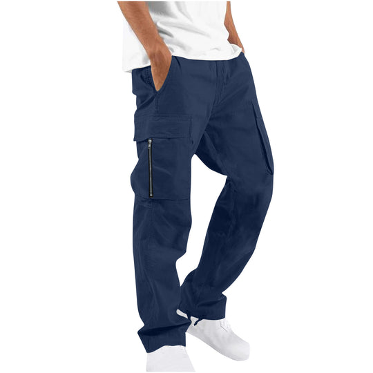 Damen nan lässige Cargo-Hose mit elastischem Kordelzugbund, Klappentaschen und verstellbaren Knöchelschnüren Shop Nory