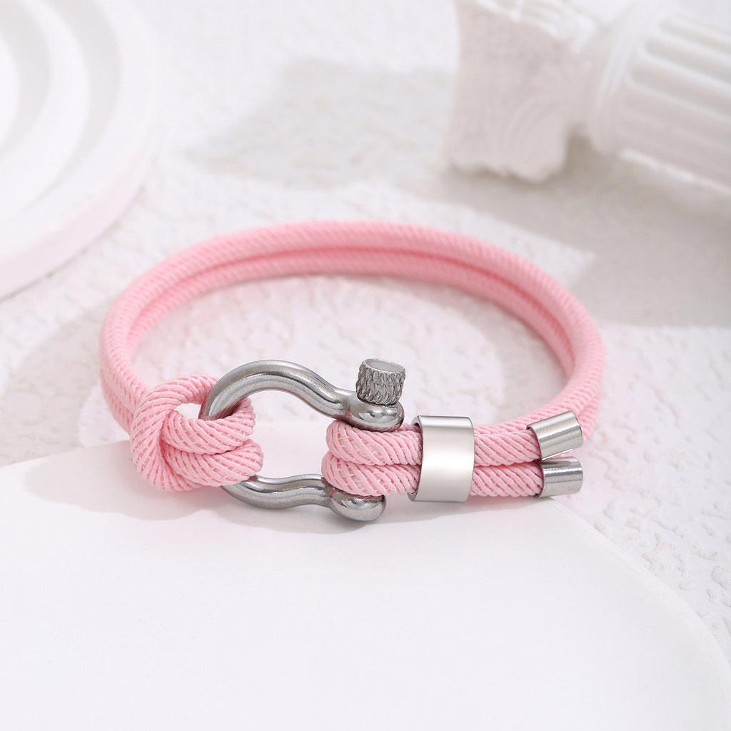 Herrenarmband aus geflochtenem Paracord mit stylischem Metallverschluss Shop Nory