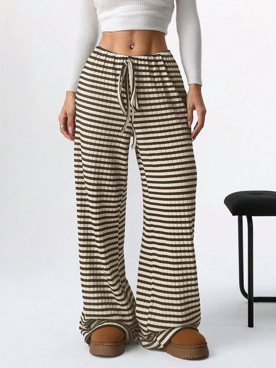 Damen luftige Komfort-Hose mit elastischem Bund und Taschen