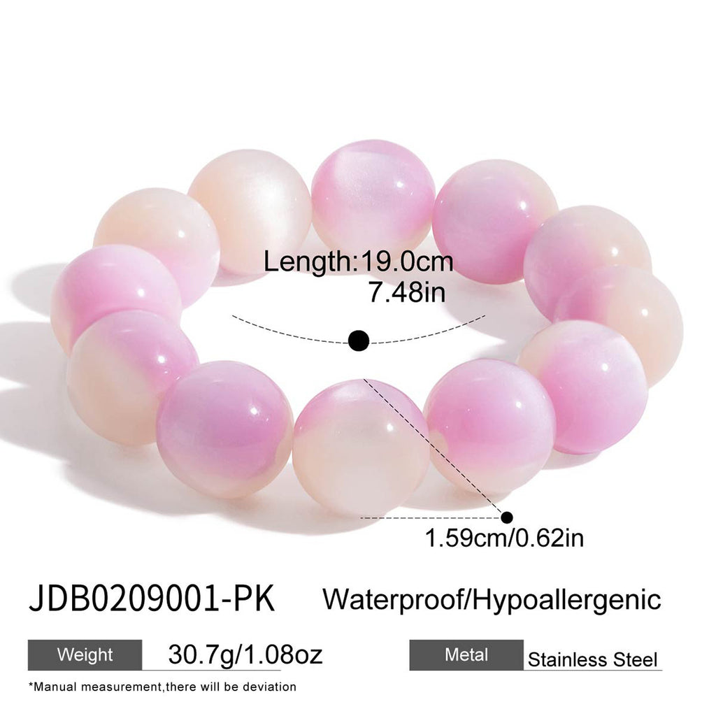 Damen Armband aus hypoallergenem Edelstahl mit wasserfesten Perlen Shop Nory