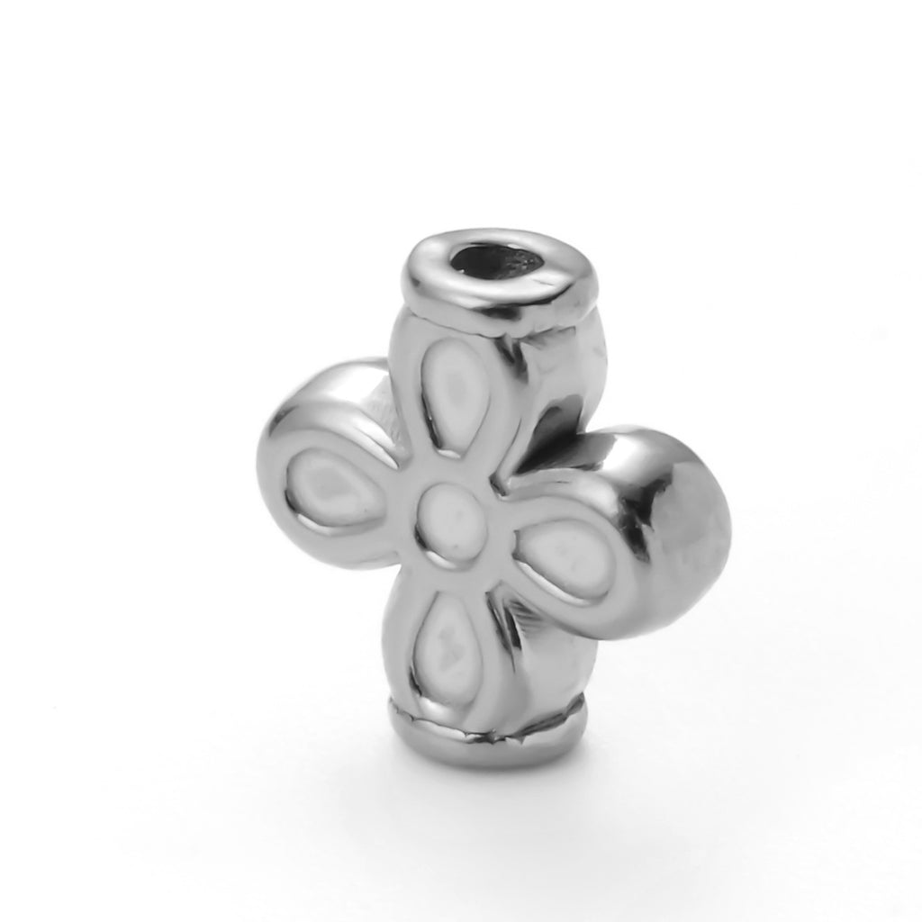 Damen Charm-Perle mit floralem Motiv Shop Nory