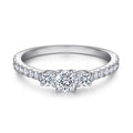 Damen Verlobungsring mit floralem Design und tropfenförmigem Edelstein Shop Nory